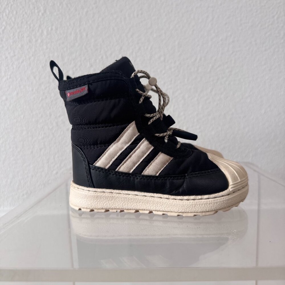 Adidas Superstar 360 Boot 2.0 Core Black Ecru Tint Size 7C | Toddler Streetwear - Picture 7 of 12